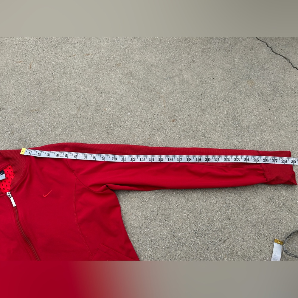Red Nike Zip-Up Jacket Women Size Small - Picture 7 of 9